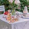 100 Pieces Eucalyptus Party Cellophane Treat Bag Floral Candy Bags for Baby Shower Wedding Bridal Shower Supplies Favors Decorations Birthday Theme Greenery Floral Graduation Decor (Flowers)